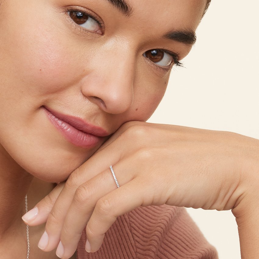 Seraphina One Quarter Coverage Lab Diamond Ring - Image 5