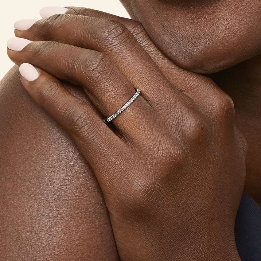 Noor Half Coverage Lab Diamond Ring - Image 4