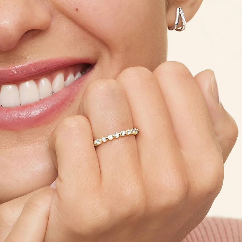 Verna Half Coverage Lab Diamond Ring - Image 4