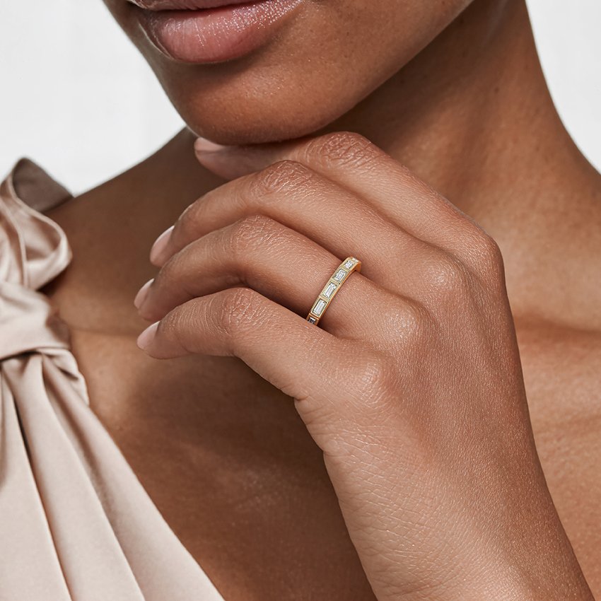 Sybil Set Baguette Eternity Lab Diamond Ring - Image 4