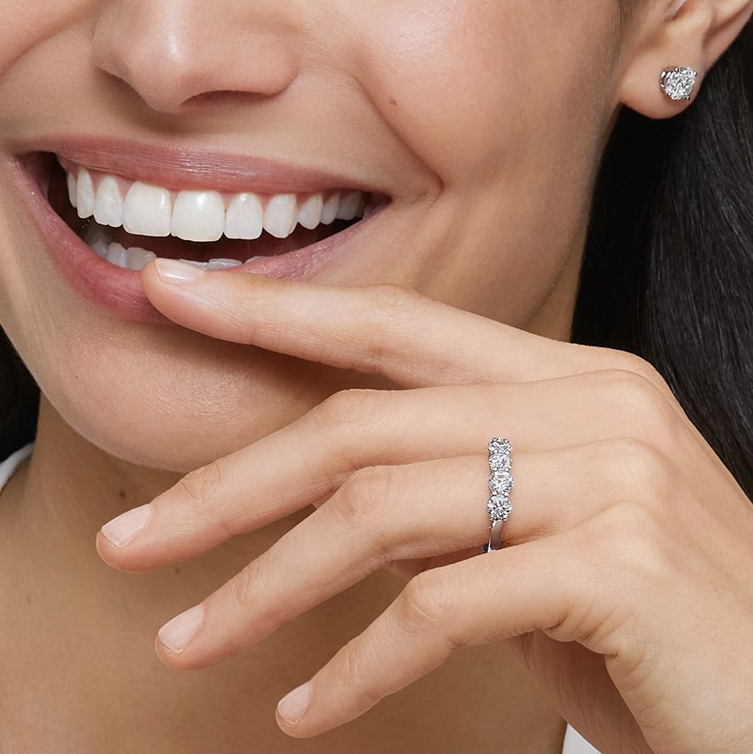Winifred Five Stone Lab Diamond Ring - Image 4