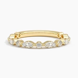 Dovie Three Quarter Coverage Lab Diamond Ring