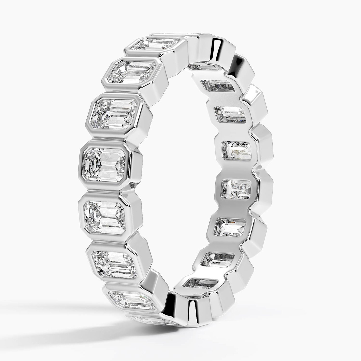Soreia Emerald Cut Eternity Lab Diamond Ring - Image 3