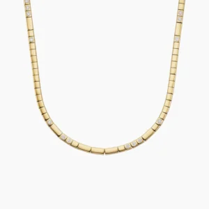 Love Decoded Diamond Necklace (1/3 ct. tw.) in 14K Yellow Gold
