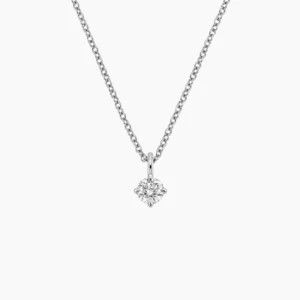 Perfect Compass Point Round Lab Diamond Solitaire Pendant (1/4 ct. tw.)