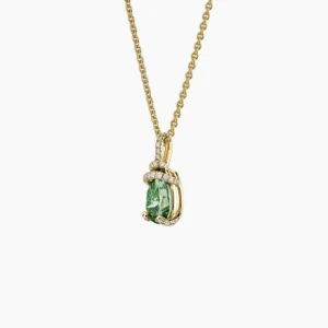 Pacific Green Lab Diamond Pavé Pendant (7/8 ct. tw.) in 18K Yellow Gold