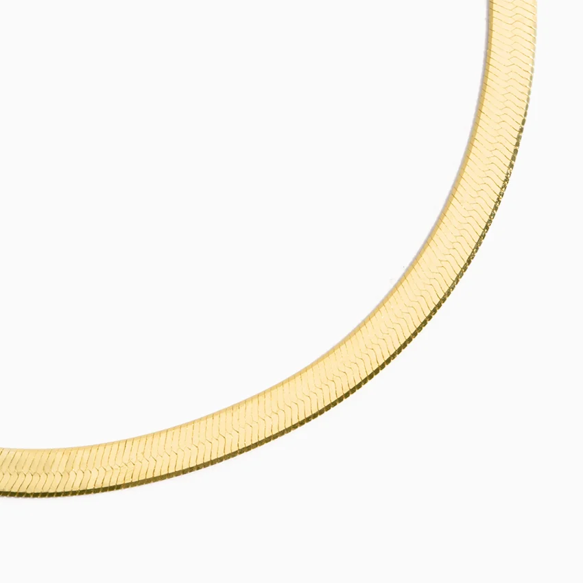 The Trendsetter Herringbone and Paperclip Chain Bracelet Set in 14K Yellow Gold - Image 3