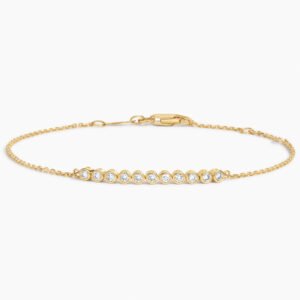 1/5 Coverage Petite Bezel Lab Diamond Tennis Bracelet