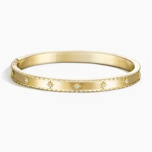 Sol Starburst Diamond Bracelet (1/8 ct. tw.) 14K Yellow Gold