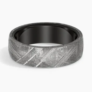 Magnus 7mm Meteorite Tungsten Wedding Ring