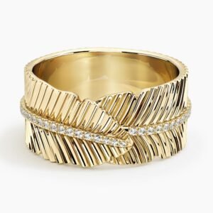 Jane Goodall Leaf Brilliant Lab Diamond Ring (1/4 ct. tw.)