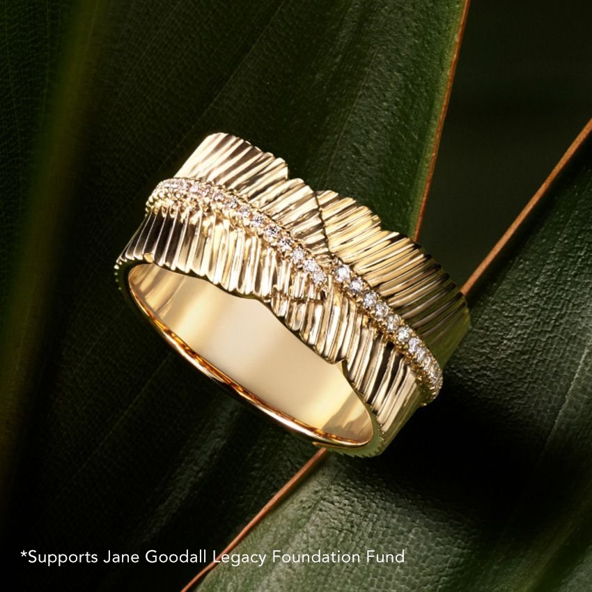 Jane Goodall Leaf Brilliant Lab Diamond Ring (1/4 ct. tw.) - Image 3