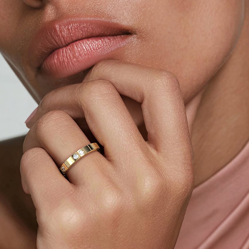 Love Decoded Brilliant Diamond Ring (1/4 ct. tw.) in 14K Yellow Gold - Image 4