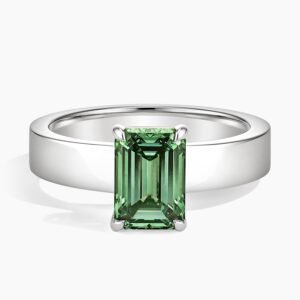 Peyton Pacific Green Emerald-Cut Lab Diamond Solitaire Ring (2 ct. tw.)