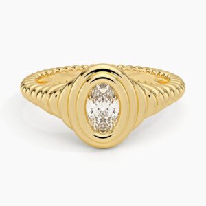 Vera Lab Diamond Signet Diamond Ring