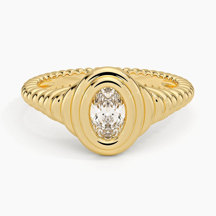 Vera Lab Diamond Signet Diamond Ring