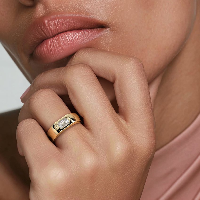 Zola Lab Diamond Cigar Diamond Ring - Image 5