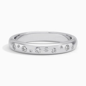 Baguette and Round Lab Diamond Crossover Ring (1/2 ct. tw.)