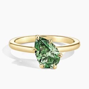 Mina Pacific Green Lab Diamond Tilted Solitaire Ring (1 1/2 ct. tw.)