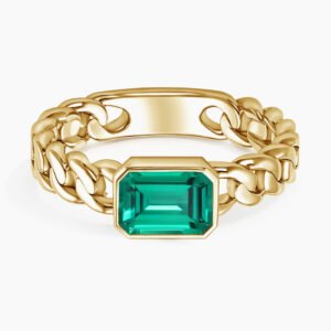 Blake Lab Emerald Chain Diamond Ring